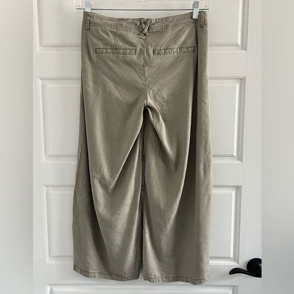 NYDJ Lift x Tuck Linen Blend Cropped Wide-Leg Pants Neutral Size 0 - Picture 4 of 16